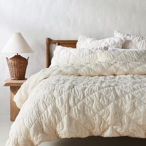 Anthropologie "Textured Landry" Quilt and Shams